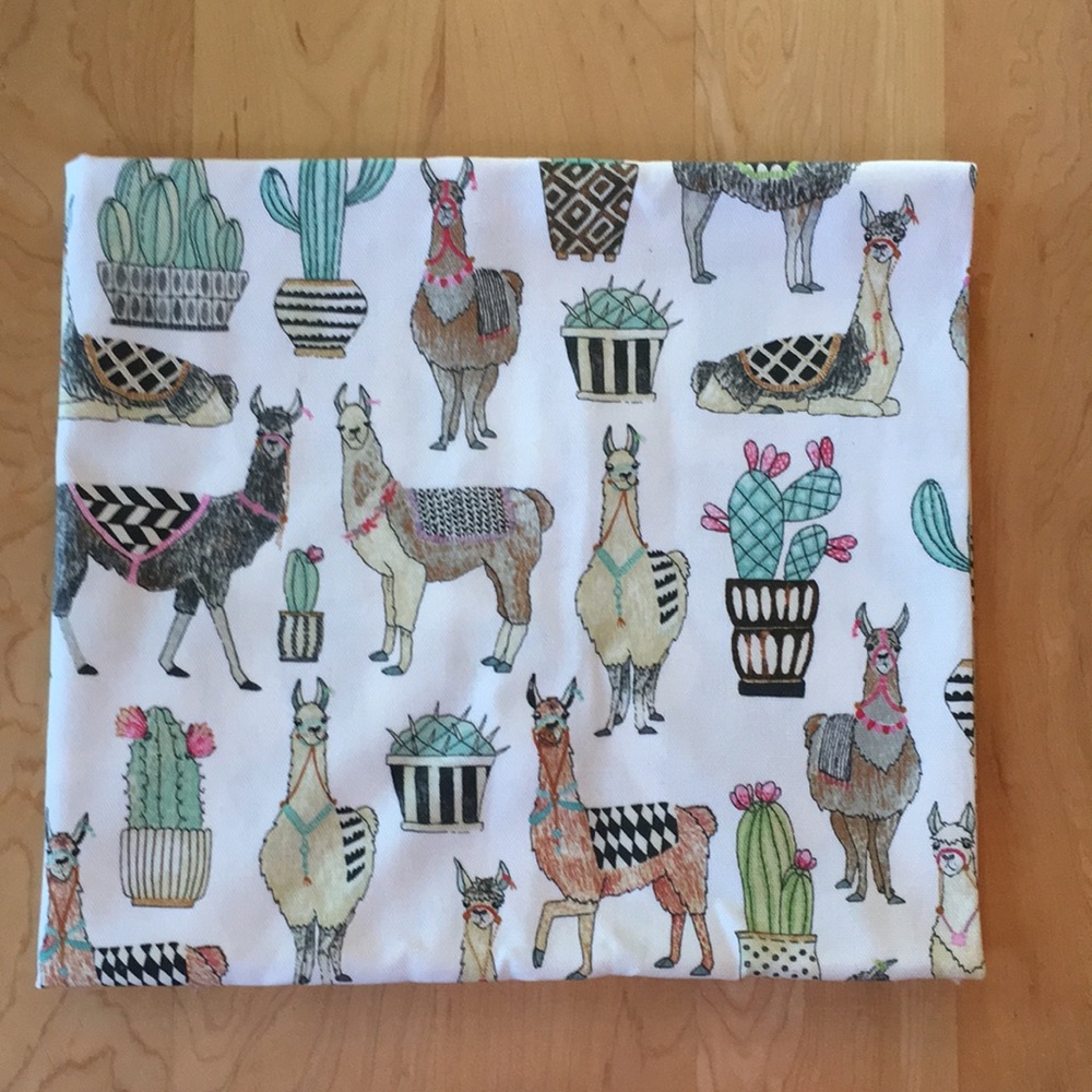 Lama / Alpaca Print Duck Cloth Fabric